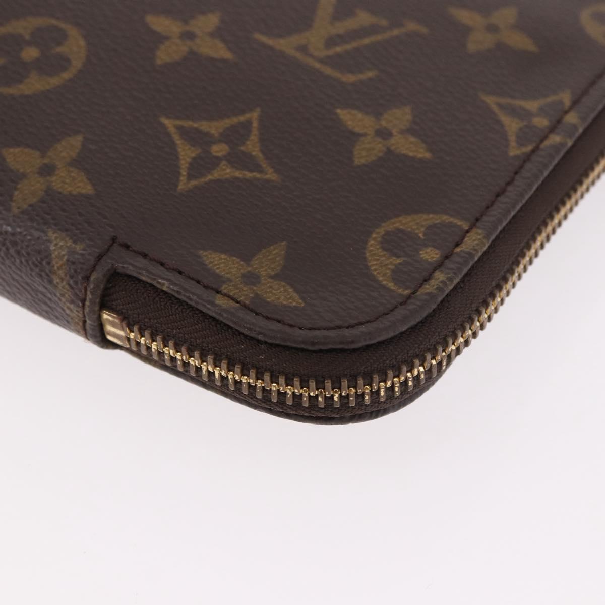 LOUIS VUITTON Monogram Posh Documents Briefcase M53457 LV Auth 186690