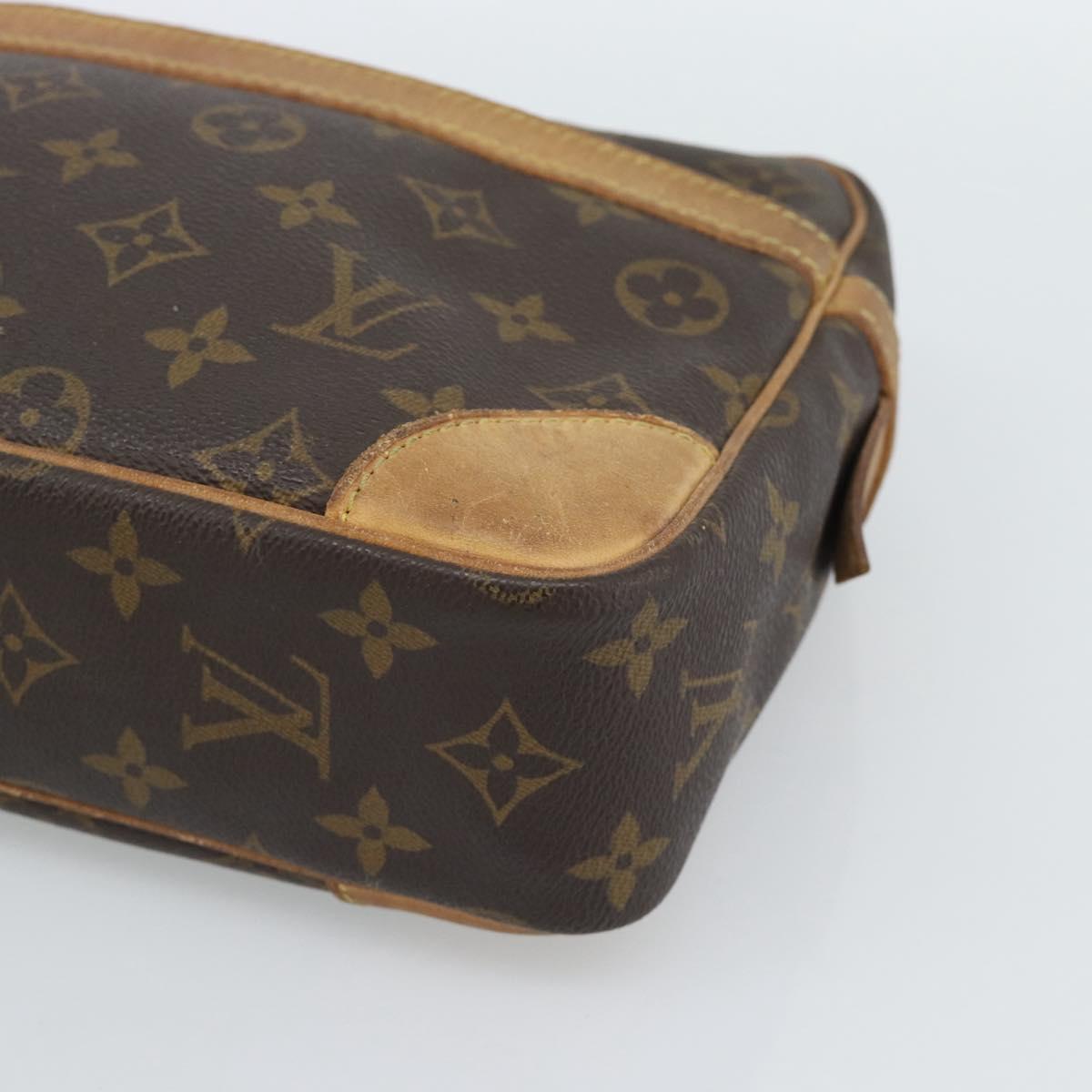 LOUIS VUITTON Monogram Compiegne 28 Clutch Bag M51845 LV Auth 186698