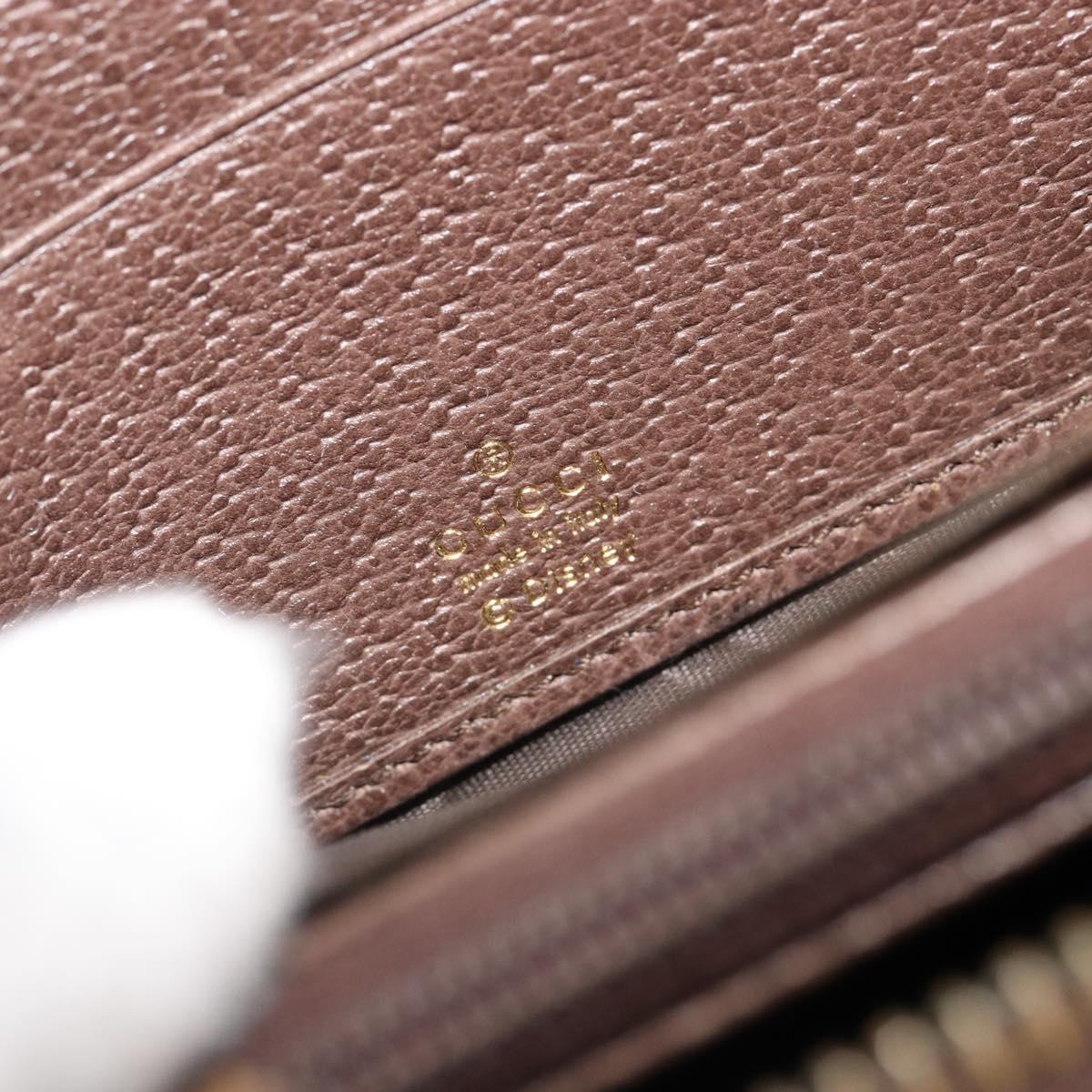 GUCCI GG Supreme Wallet PVC Beige 647940 Auth 186699A
