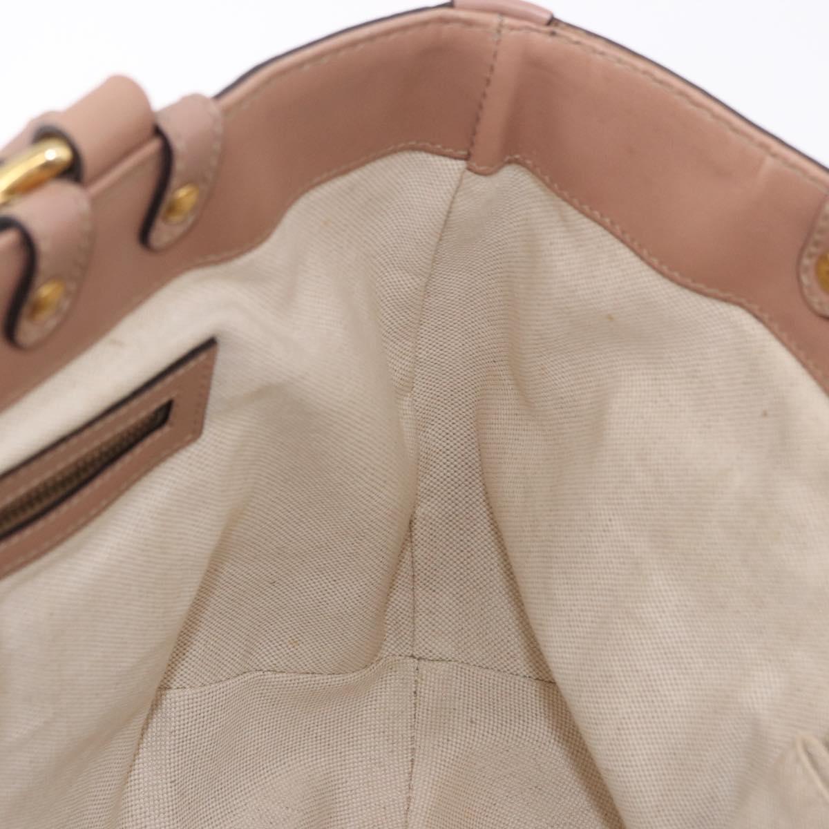 GUCCI GG Canvas Tote Bag Beige Gold 269953 Auth 186704A