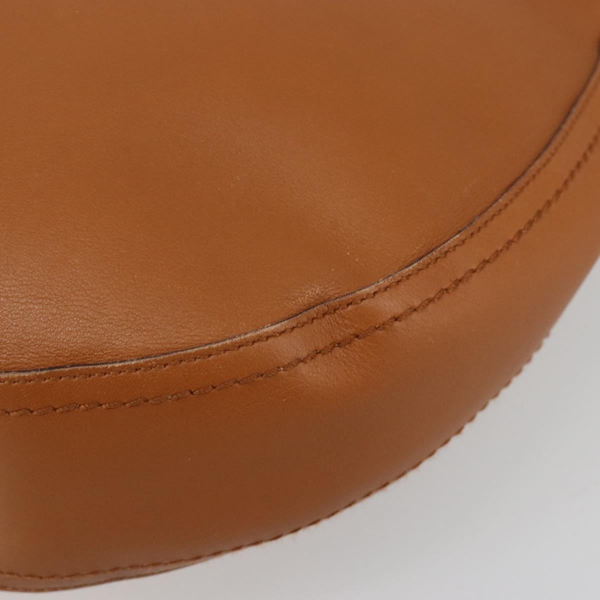 Salvatore Ferragamo Shoulder Bag Leather Brown Auth 186806A