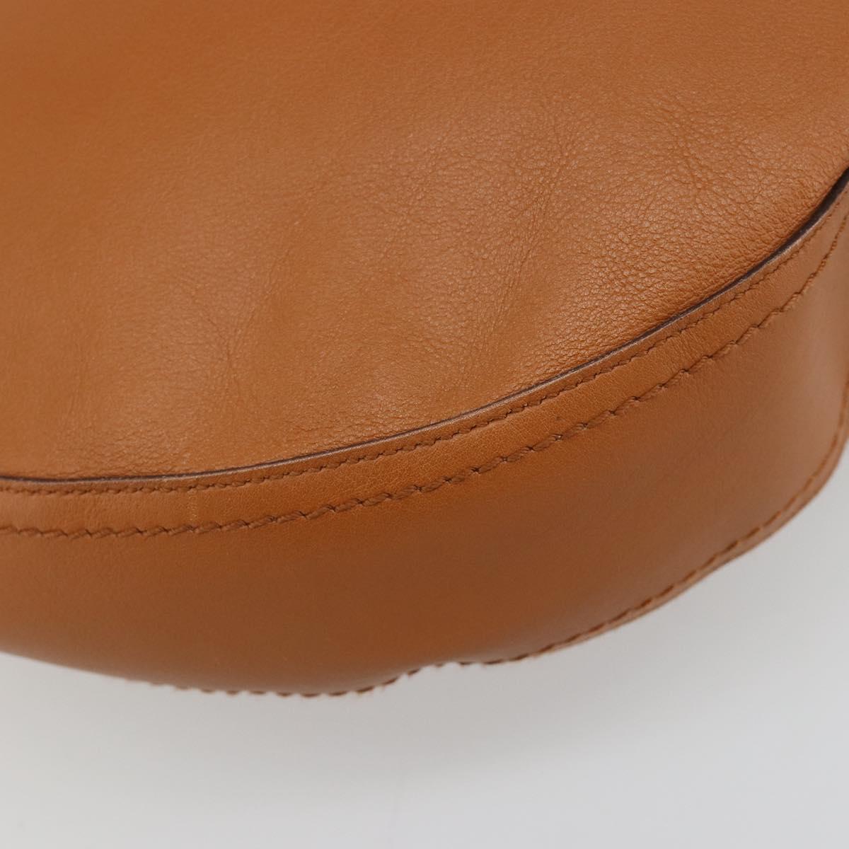 Salvatore Ferragamo Shoulder Bag Leather Brown Auth 186806A