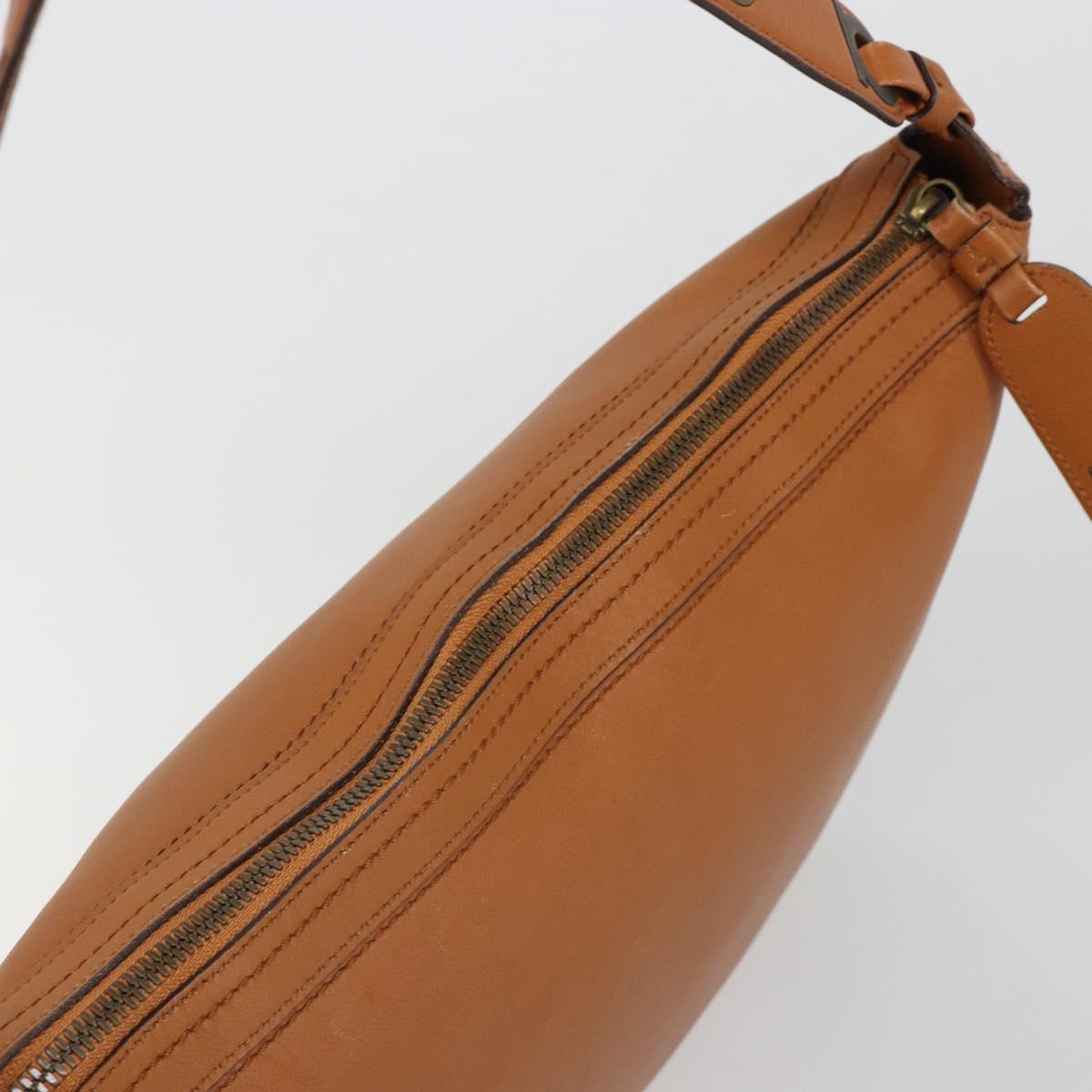 Salvatore Ferragamo Shoulder Bag Leather Brown Auth 186806A