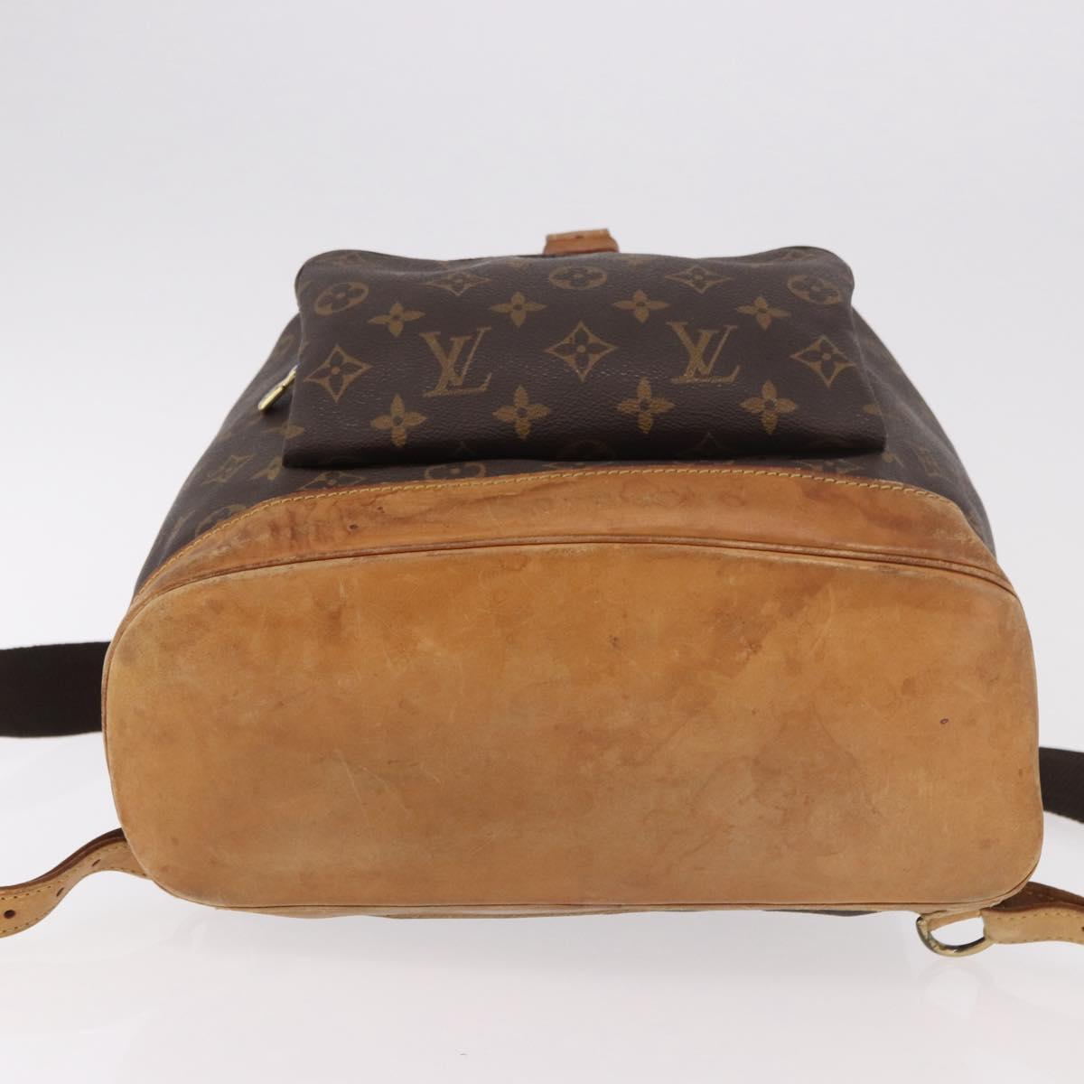 LOUIS VUITTON Monogram Montsouris MM Backpack M51136 LV Auth 186812