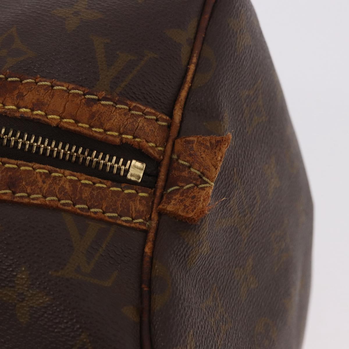 LOUIS VUITTON Monogram Sac Souple 35 Boston Bag M41626 LV Auth 186821