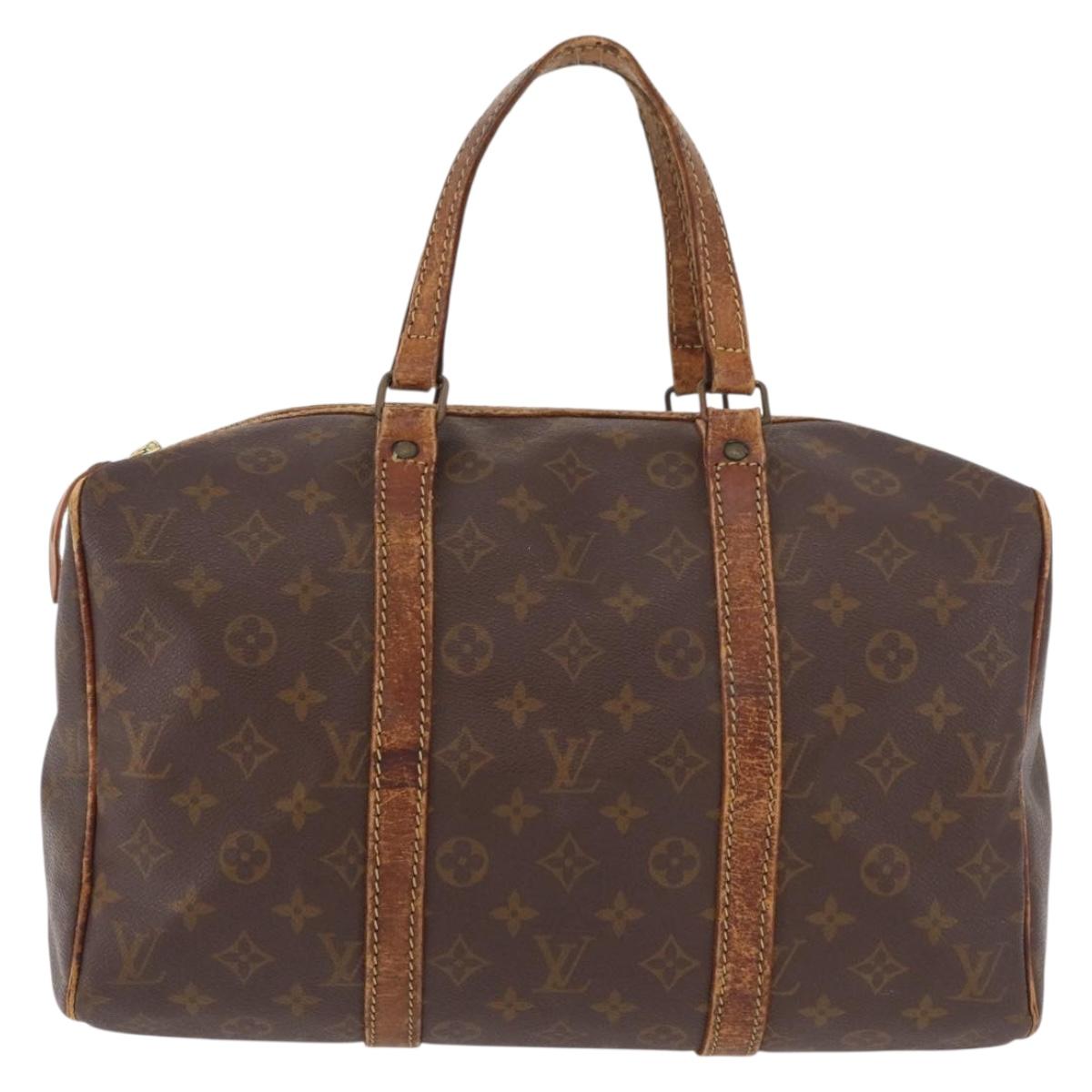 LOUIS VUITTON Monogram Sac Souple 35 Boston Bag M41626 LV Auth 186821