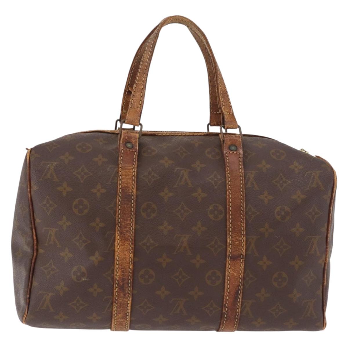 LOUIS VUITTON Monogram Sac Souple 35 Boston Bag M41626 LV Auth 186821