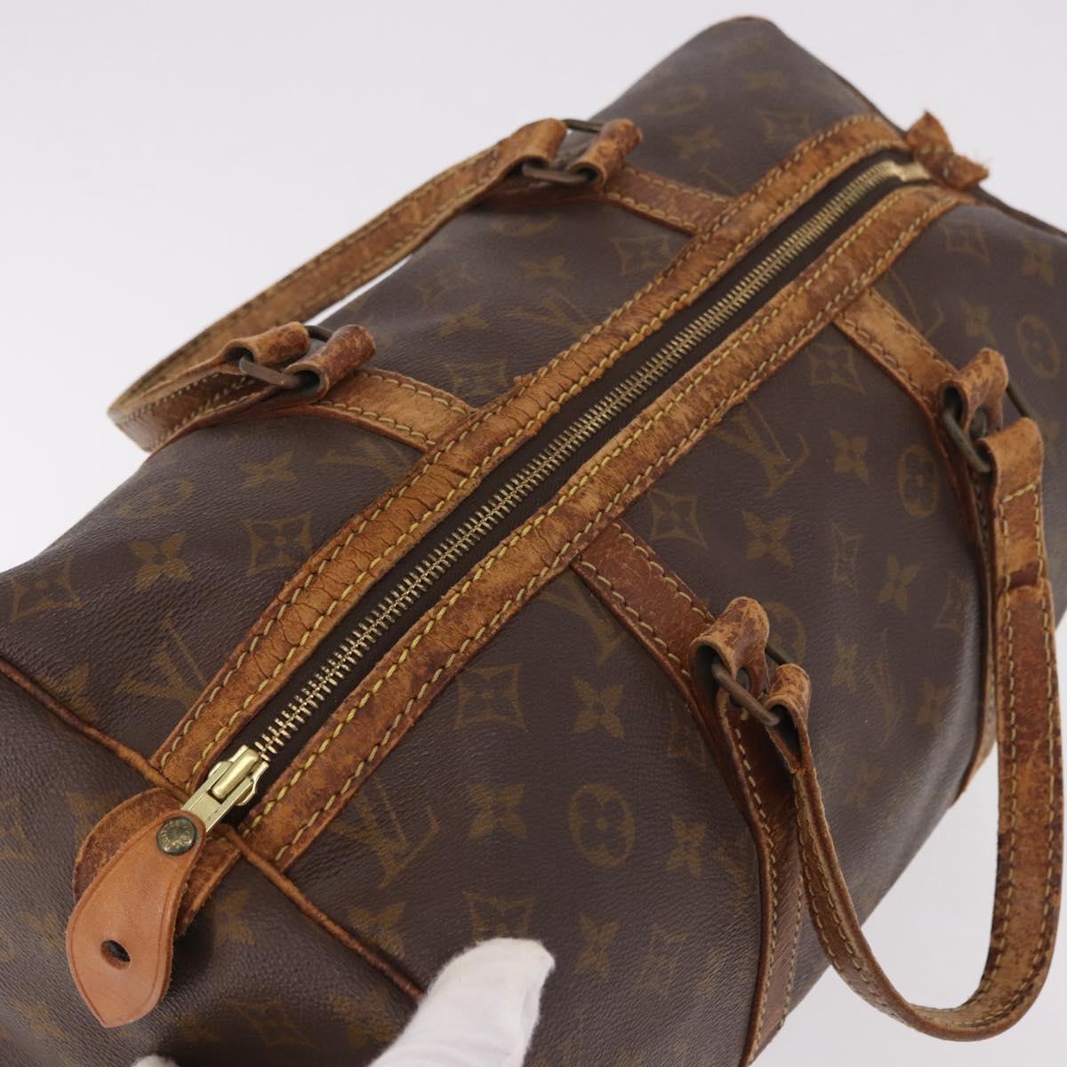 LOUIS VUITTON Monogram Sac Souple 35 Boston Bag M41626 LV Auth 186821