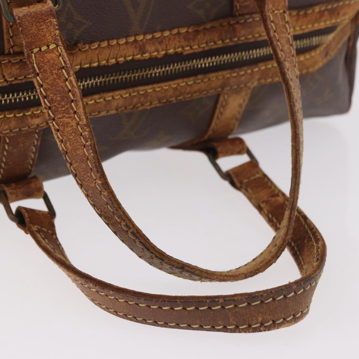 LOUIS VUITTON Monogram Sac Souple 35 Boston Bag M41626 LV Auth 186821