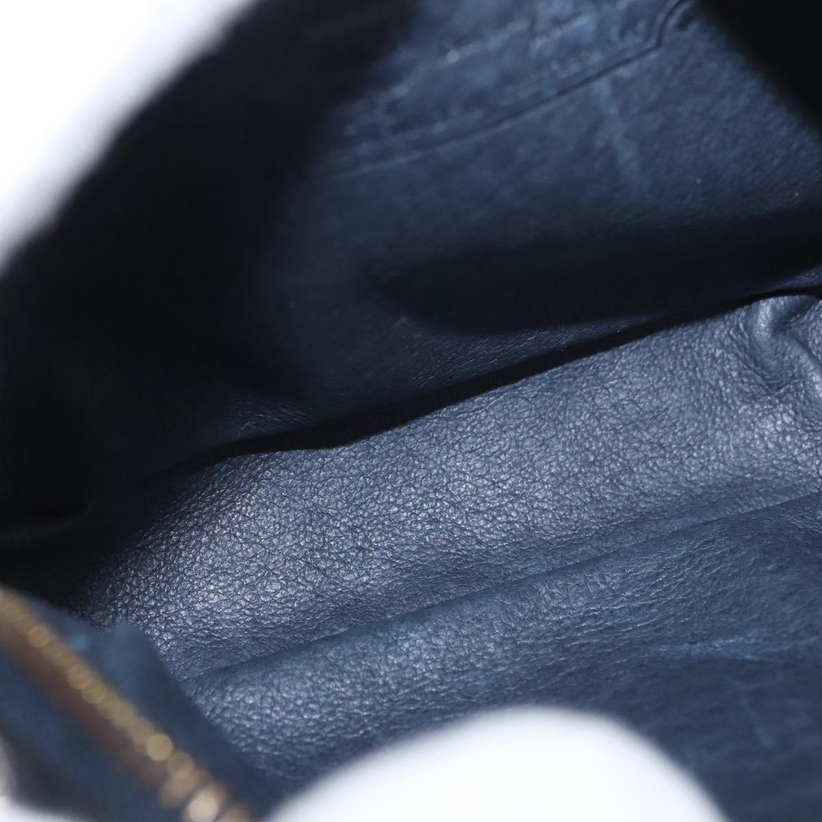 MCM Vicetos Logogram Waist Bag PVC Leather White Gold Auth 186851