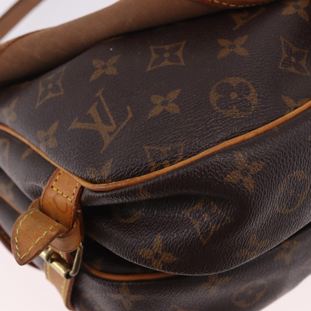 LOUIS VUITTON Monogram Saumur 30 Shoulder Bag M42256 LV Auth 186859