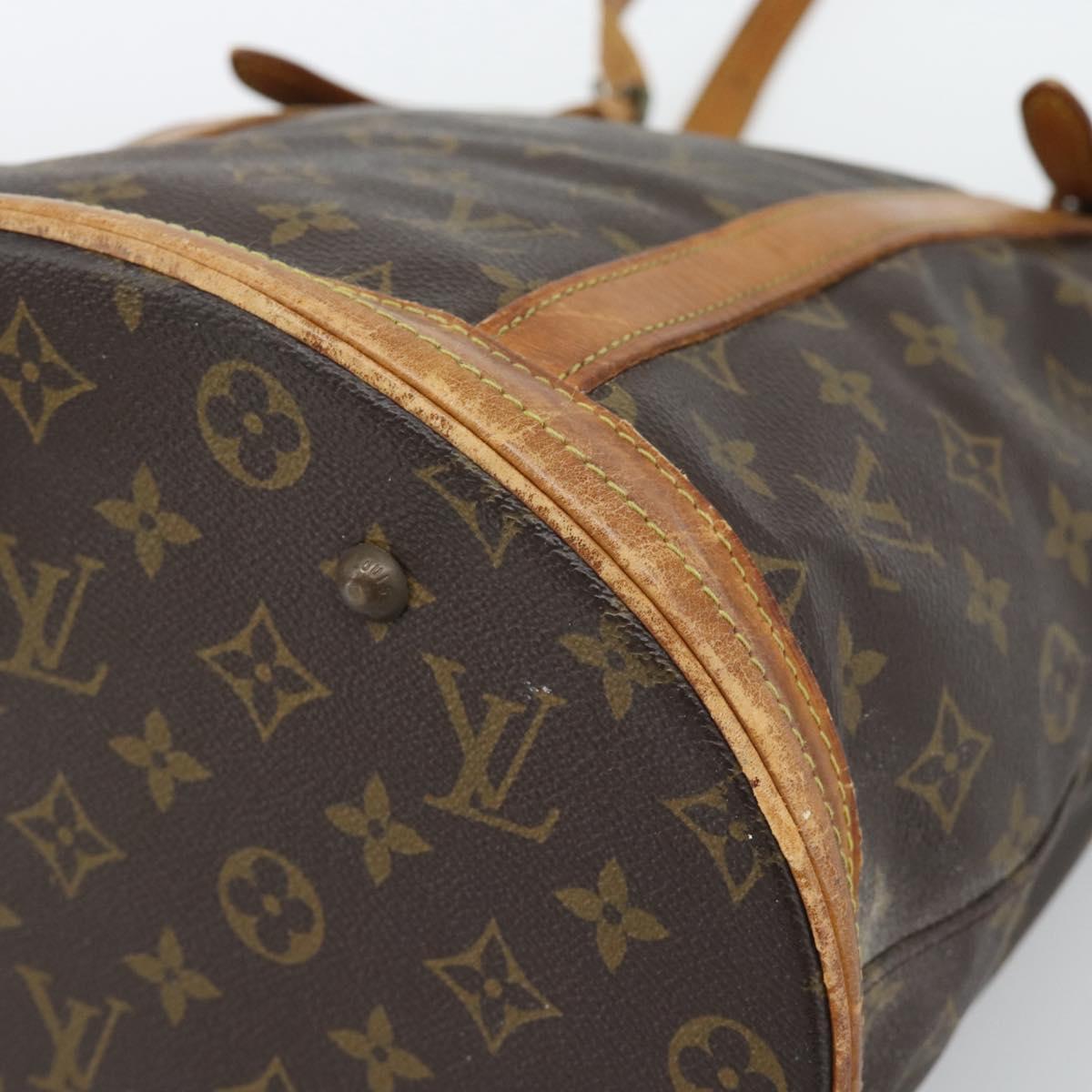 LOUIS VUITTON Monogram Bucket GM Shoulder Bag M42236 LV Auth 186861