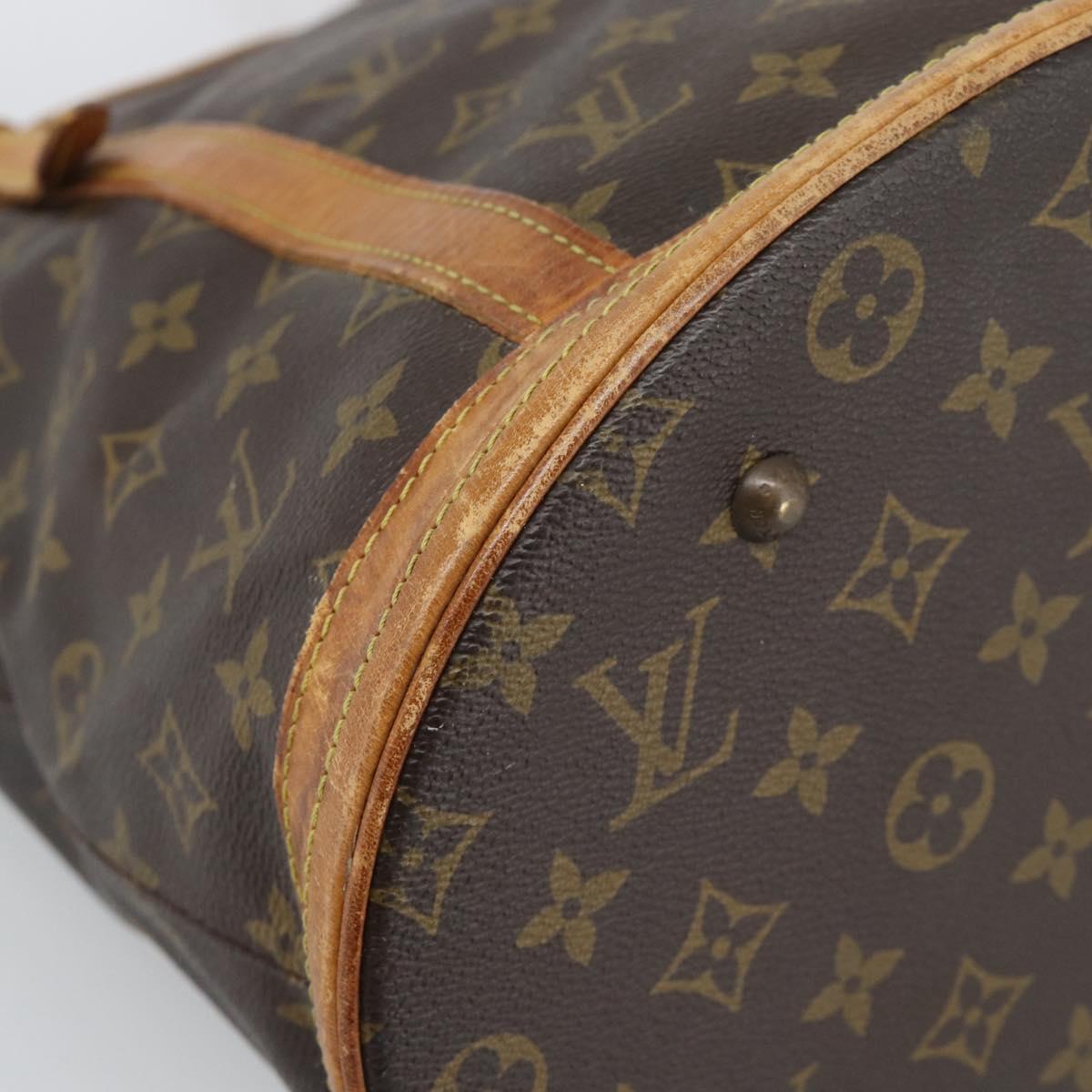 LOUIS VUITTON Monogram Bucket GM Shoulder Bag M42236 LV Auth 186861
