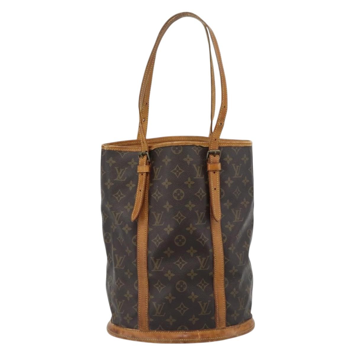 LOUIS VUITTON Monogram Bucket GM Shoulder Bag M42236 LV Auth 186861
