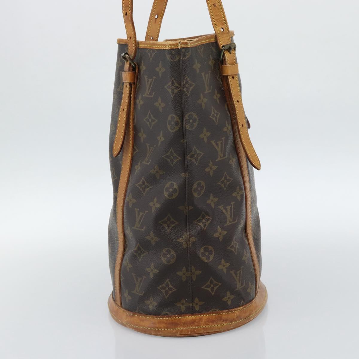 LOUIS VUITTON Monogram Bucket GM Shoulder Bag M42236 LV Auth 186861