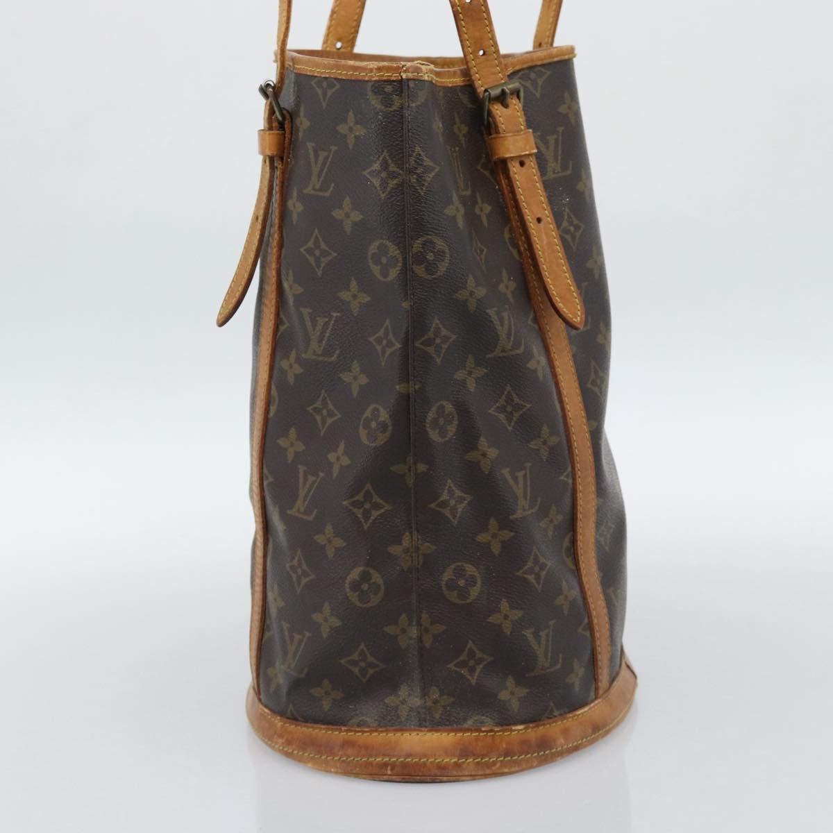 LOUIS VUITTON Monogram Bucket GM Shoulder Bag M42236 LV Auth 186861