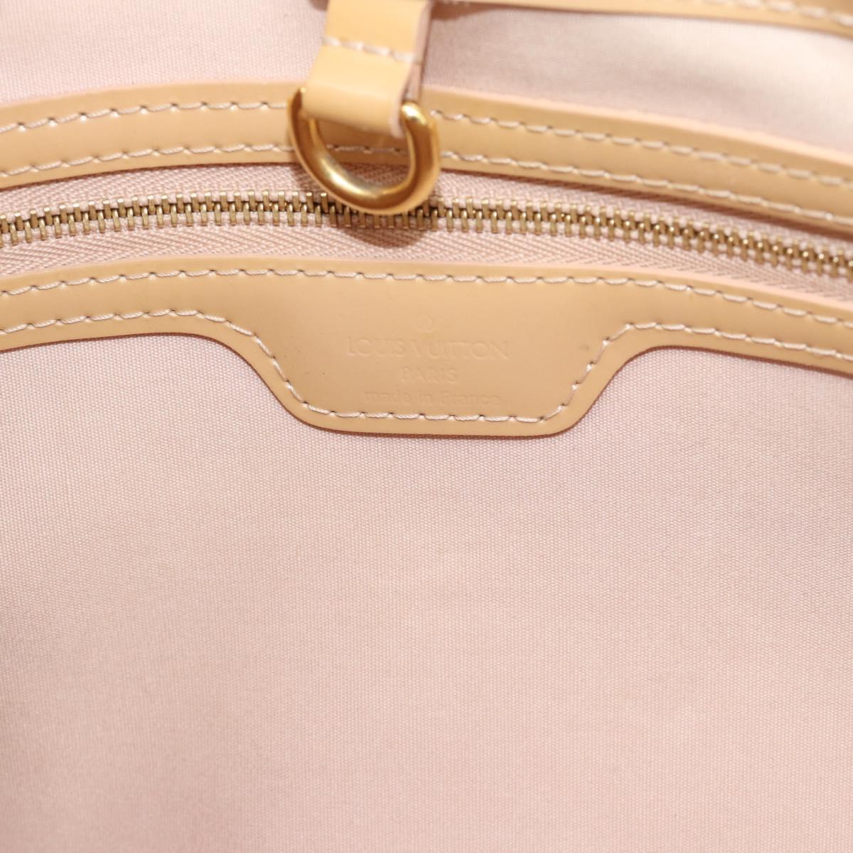 LOUIS VUITTON Monogram Vernis Wilshire PM Hand Bag Broncorail M91452 Auth 186866