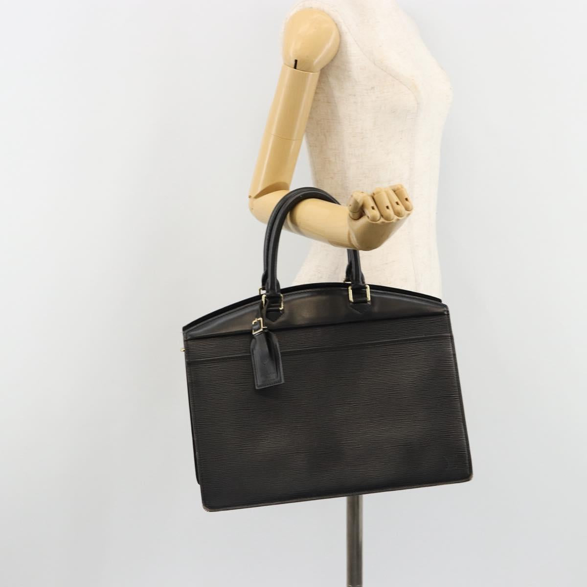 LOUIS VUITTON Epi Riviera Hand Bag Black M48182 LV Auth 186869