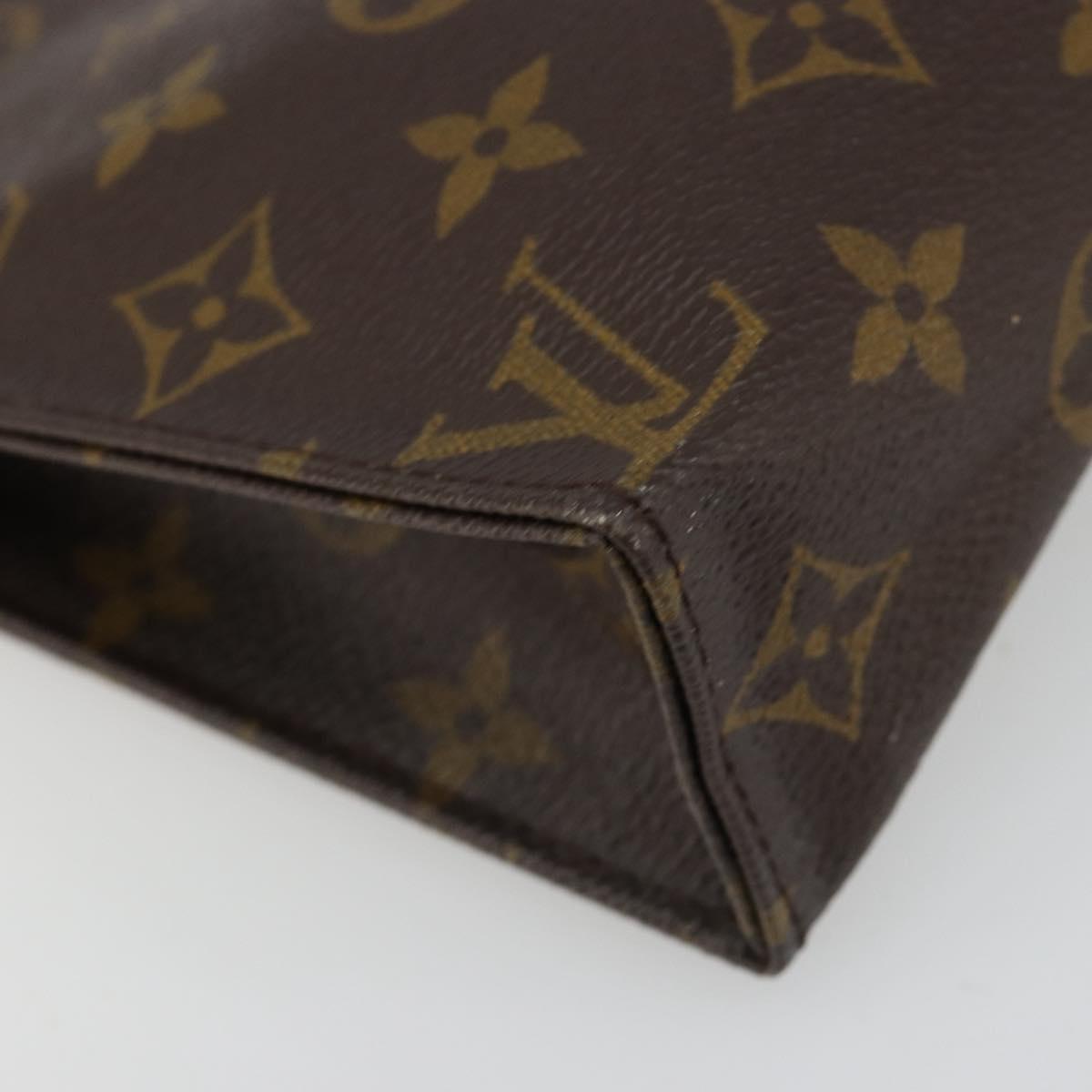 LOUIS VUITTON Monogram Poche Toilette 19 Pouch M47544 LV Auth 186870