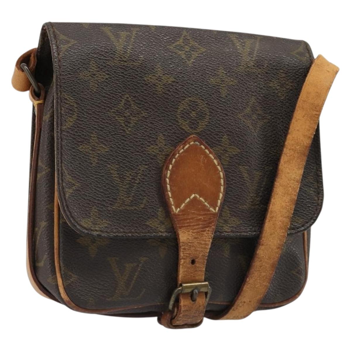 LOUIS VUITTON Monogram Cartouchiere PM Shoulder Bag M51254 LV Auth 186874