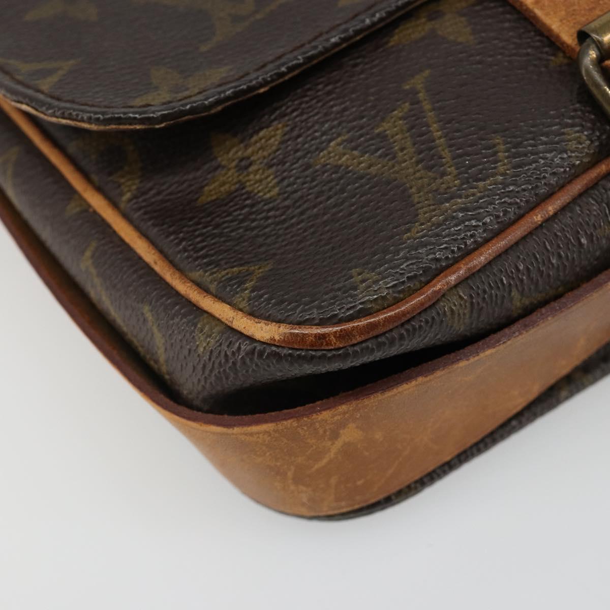 LOUIS VUITTON Monogram Cartouchiere PM Shoulder Bag M51254 LV Auth 186874
