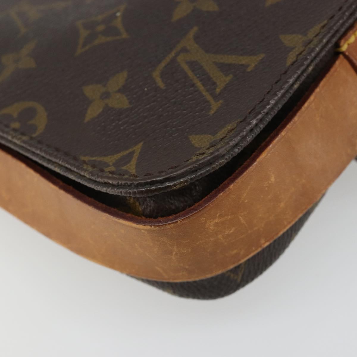 LOUIS VUITTON Monogram Cartouchiere PM Shoulder Bag M51254 LV Auth 186874