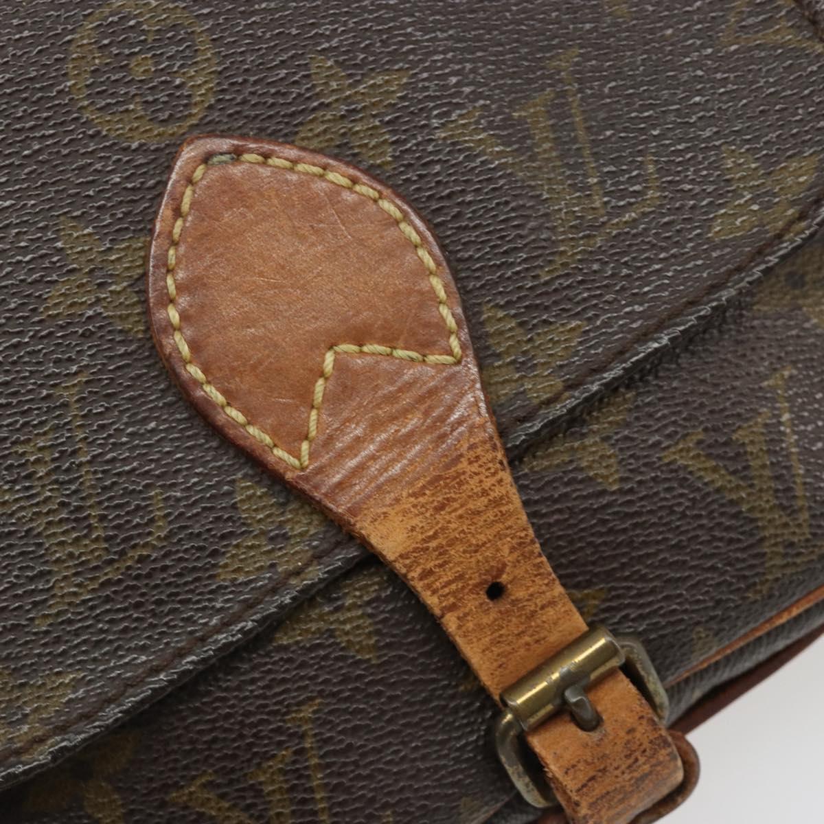 LOUIS VUITTON Monogram Cartouchiere PM Shoulder Bag M51254 LV Auth 186874