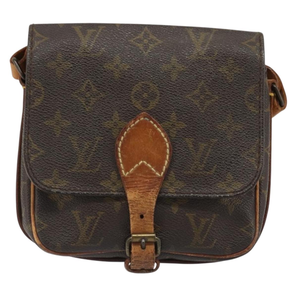 LOUIS VUITTON Monogram Cartouchiere PM Shoulder Bag M51254 LV Auth 186874