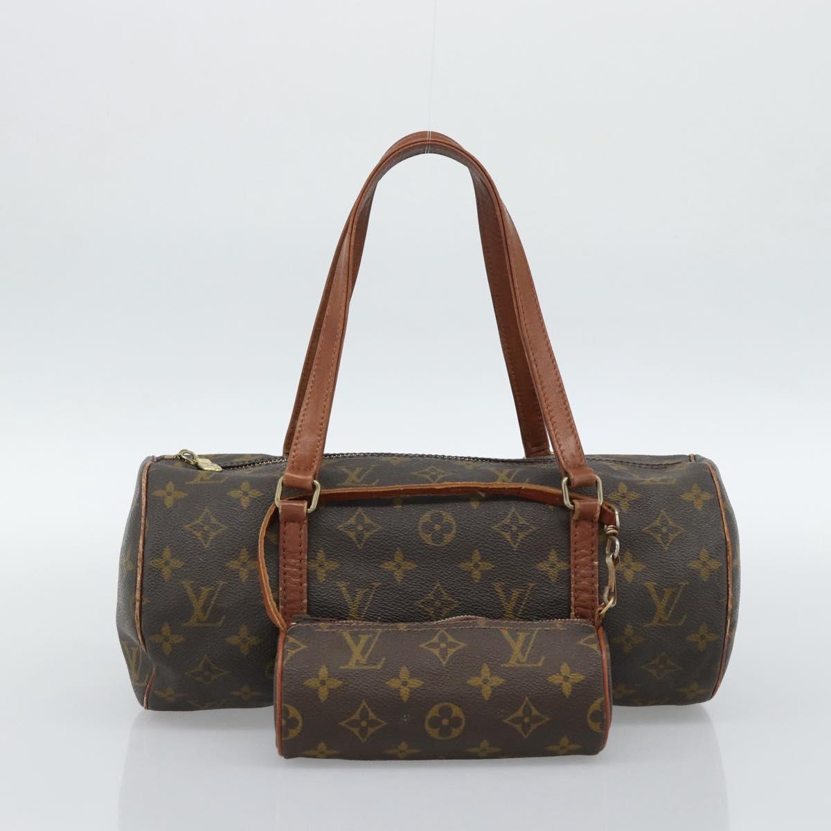 LOUIS VUITTON Monogram Papillon 30 Hand Bag M51385 LV Auth 186887