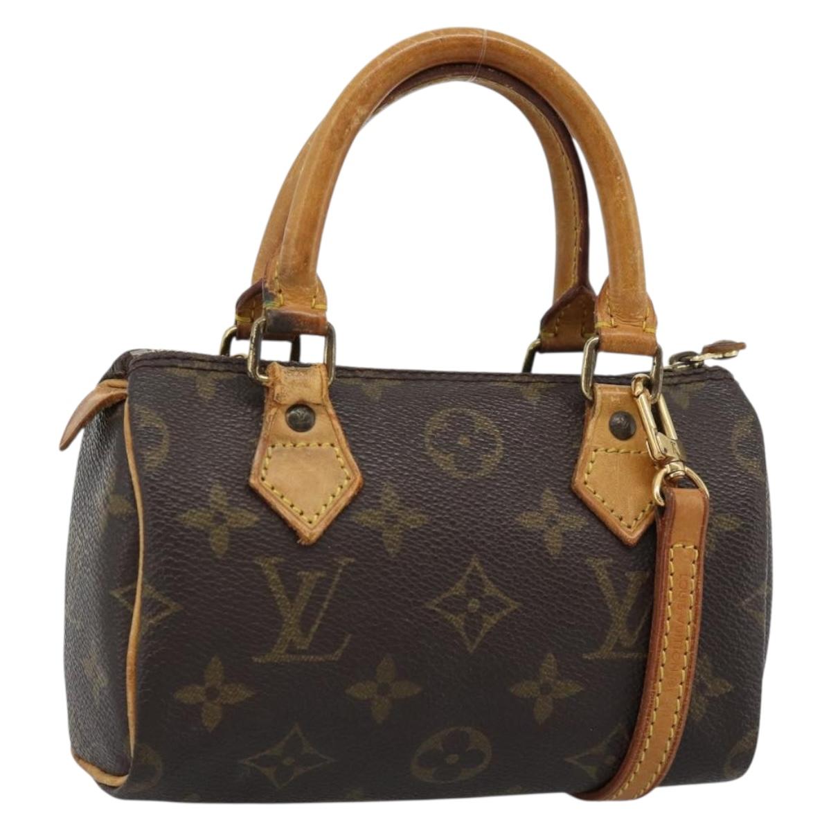 LOUIS VUITTON Monogram Mini Speedy Hand Bag M41534 LV Auth 186889