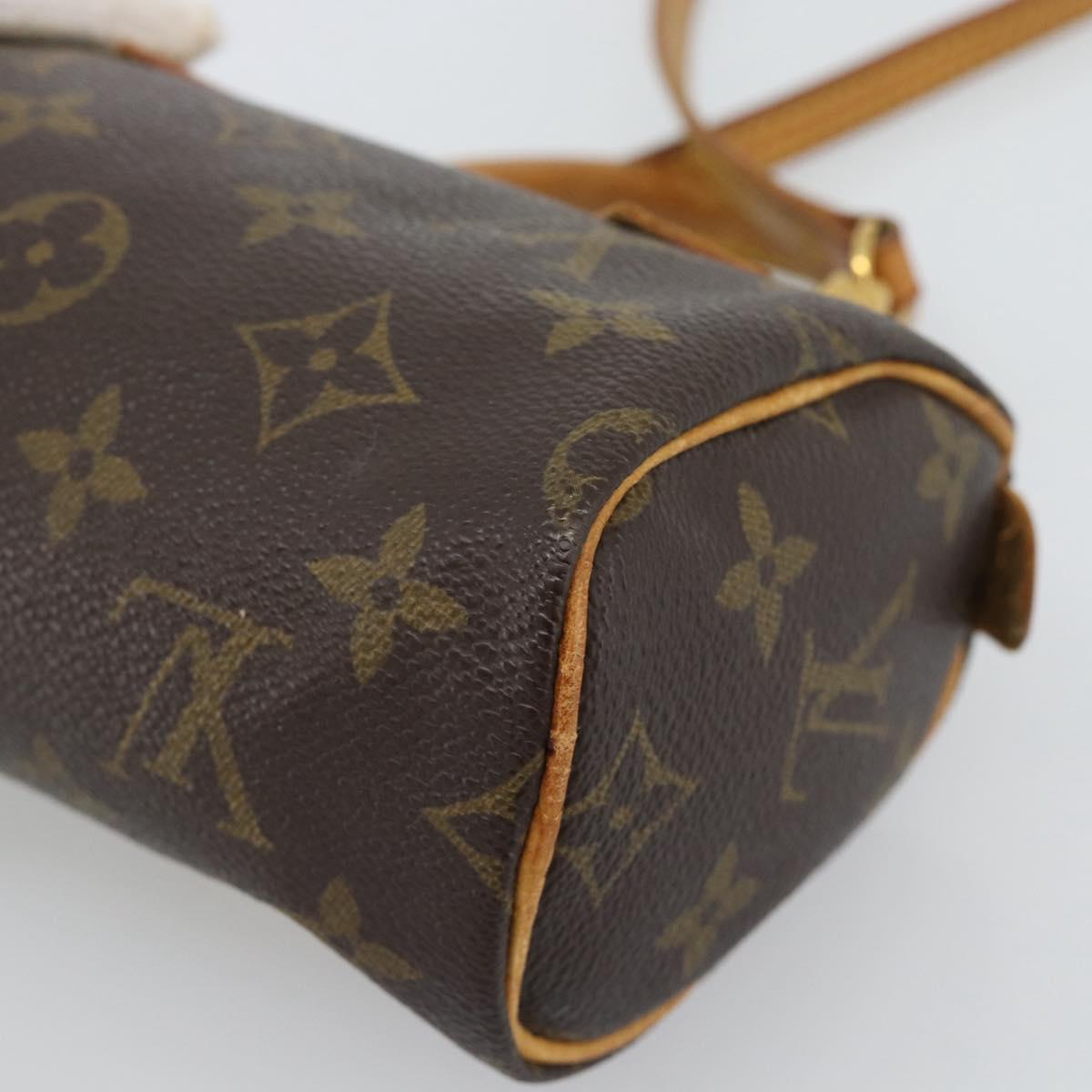 LOUIS VUITTON Monogram Mini Speedy Hand Bag M41534 LV Auth 186889
