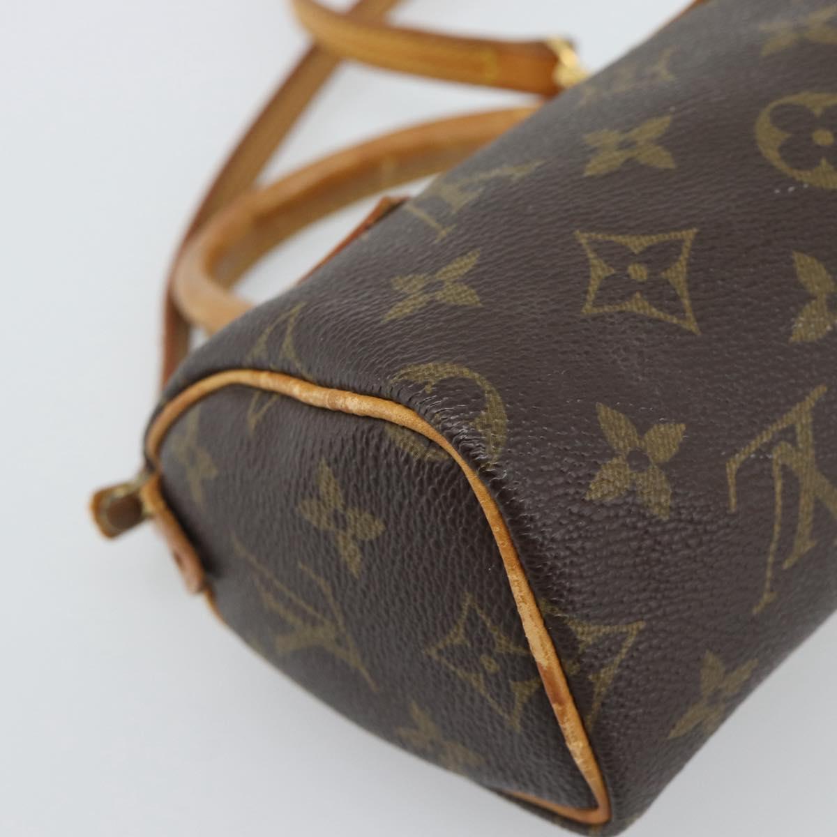 LOUIS VUITTON Monogram Mini Speedy Hand Bag M41534 LV Auth 186889