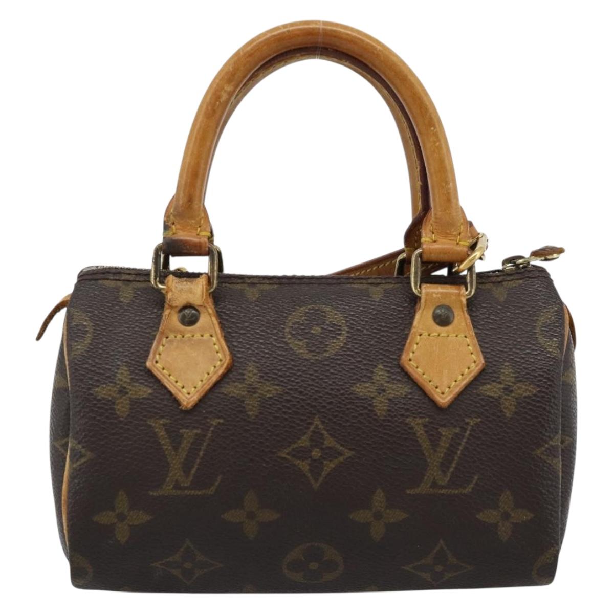 LOUIS VUITTON Monogram Mini Speedy Hand Bag M41534 LV Auth 186889