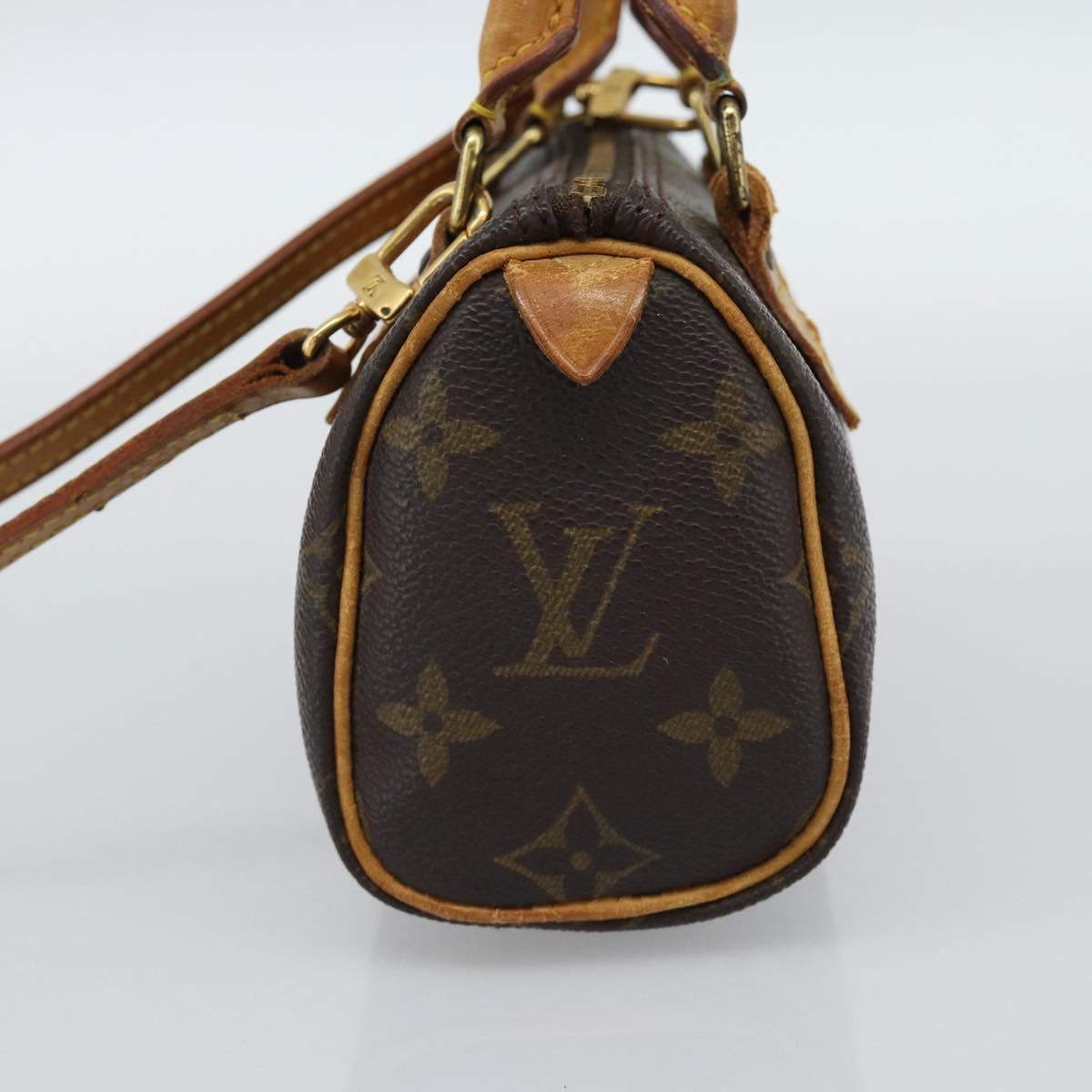 LOUIS VUITTON Monogram Mini Speedy Hand Bag M41534 LV Auth 186889