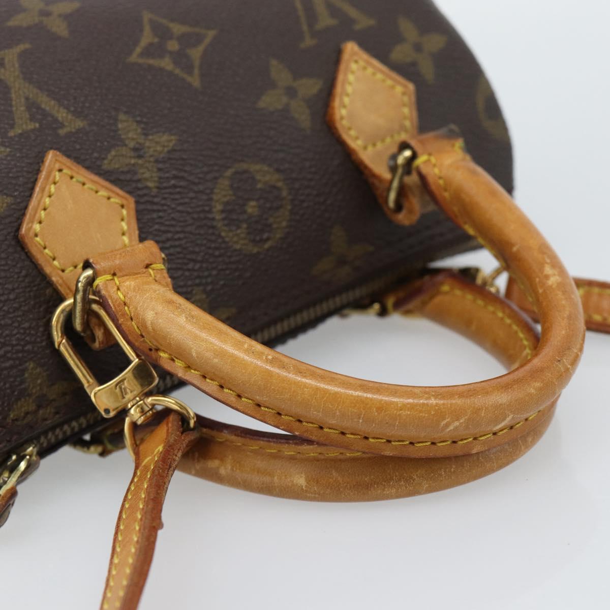 LOUIS VUITTON Monogram Mini Speedy Hand Bag M41534 LV Auth 186889