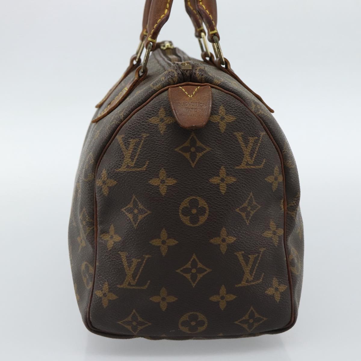 LOUIS VUITTON Monogram Speedy 25 Hand Bag M41528 LV Auth 186893