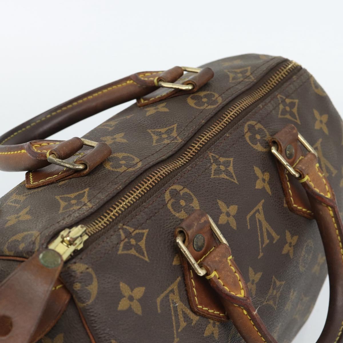 LOUIS VUITTON Monogram Speedy 25 Hand Bag M41528 LV Auth 186893