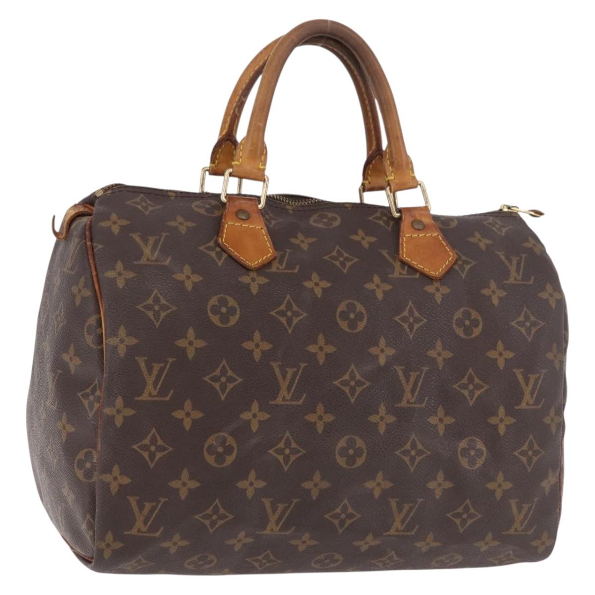 LOUIS VUITTON Monogram Speedy 30 Hand Bag M41526 LV Auth 186894