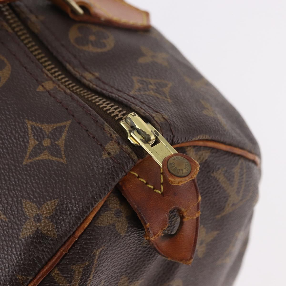 LOUIS VUITTON Monogram Speedy 30 Hand Bag M41526 LV Auth 186894