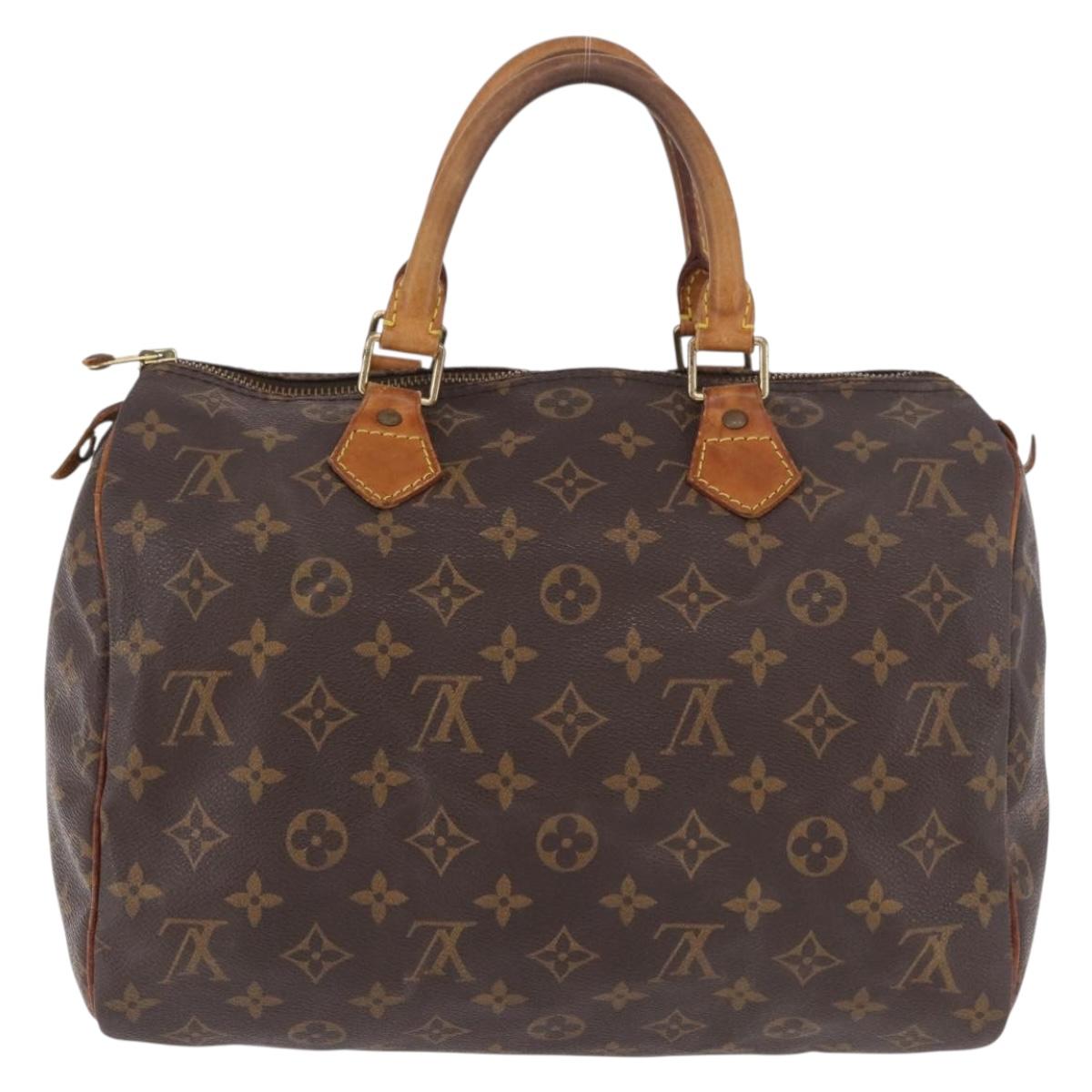 LOUIS VUITTON Monogram Speedy 30 Hand Bag M41526 LV Auth 186894