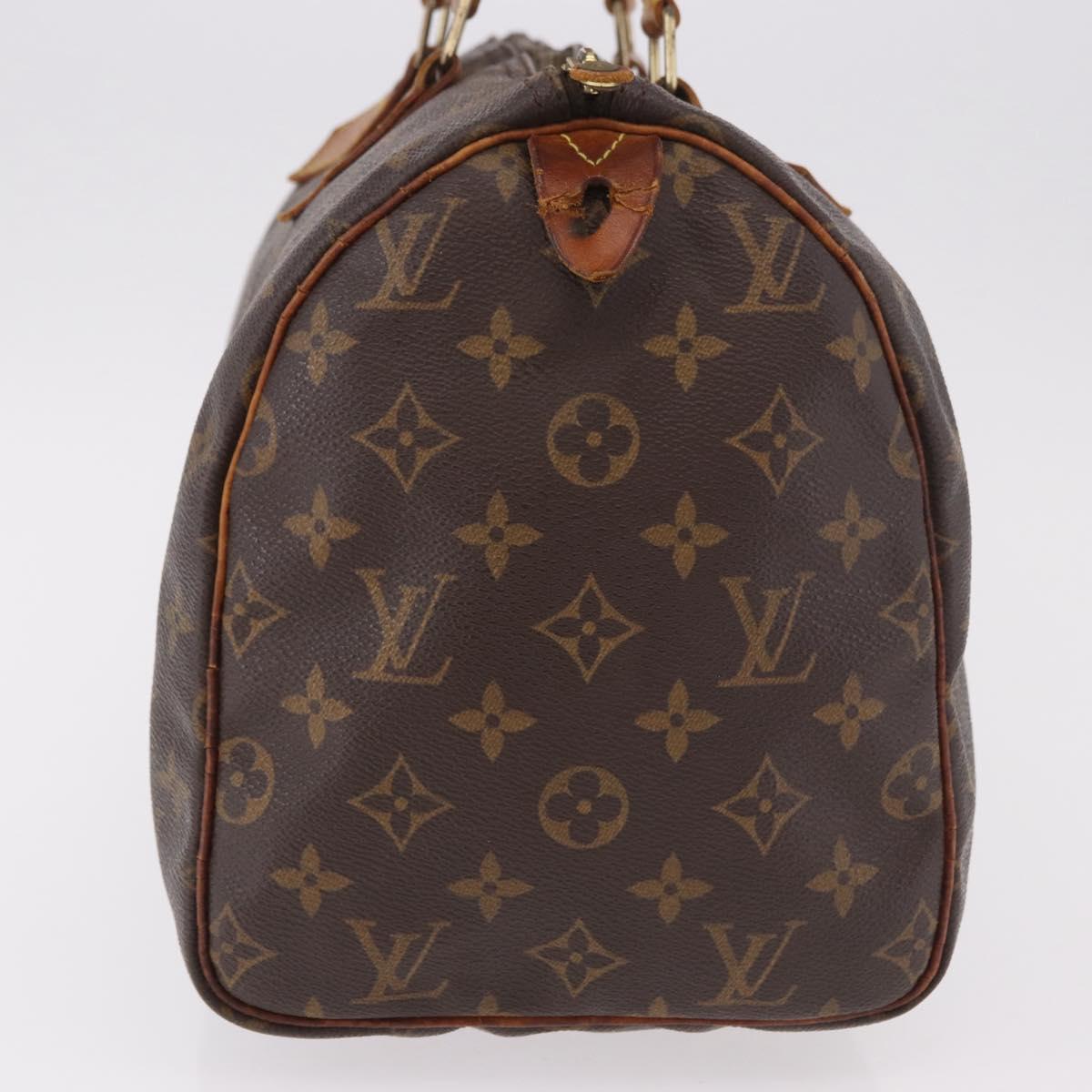 LOUIS VUITTON Monogram Speedy 30 Hand Bag M41526 LV Auth 186894