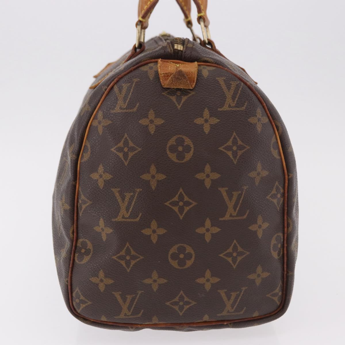 LOUIS VUITTON Monogram Speedy 30 Hand Bag M41526 LV Auth 186894