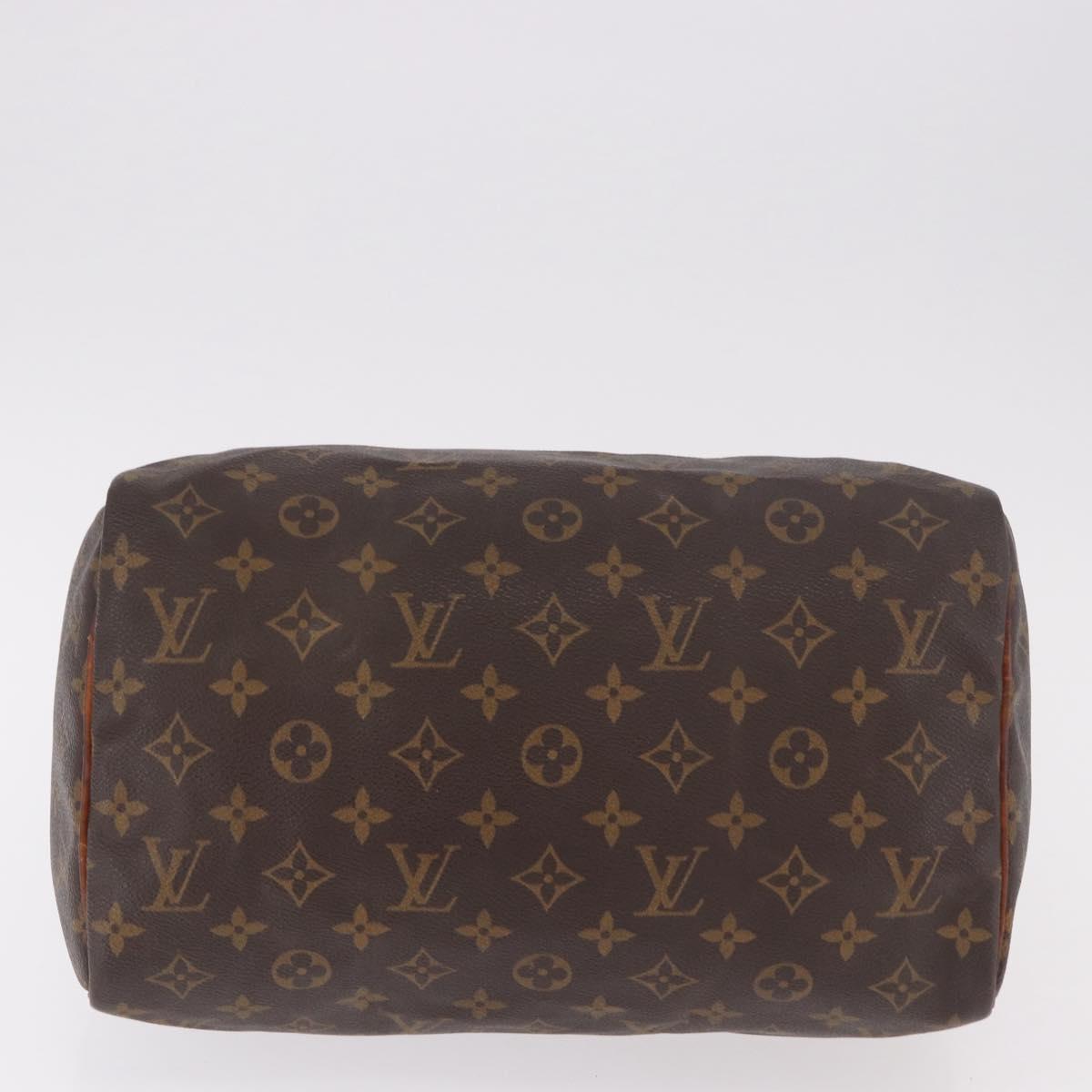 LOUIS VUITTON Monogram Speedy 30 Hand Bag M41526 LV Auth 186894