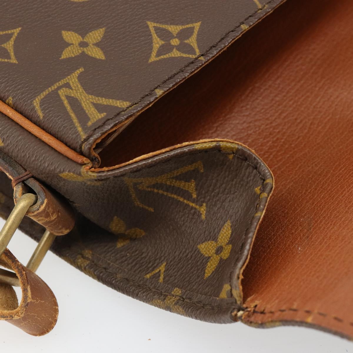 LOUIS VUITTON Monogram Cartouchiere GM Shoulder Bag M51252 LV Auth 186903