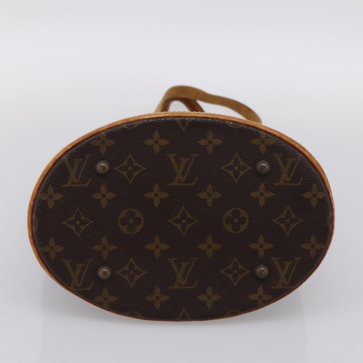 LOUIS VUITTON Monogram Bucket PM Shoulder Bag M42238 LV Auth 186954