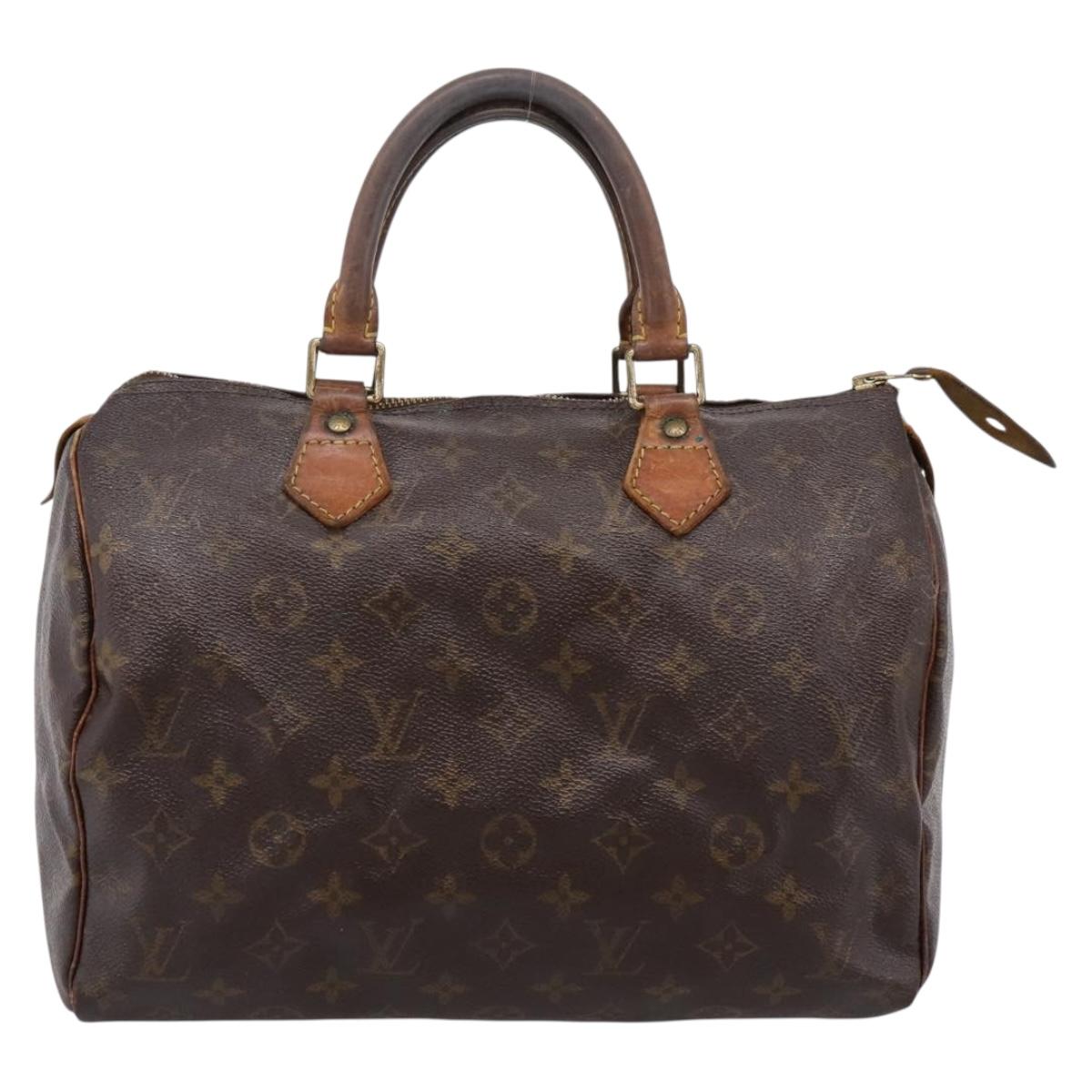 LOUIS VUITTON Monogram Speedy 30 Hand Bag M41526 LV Auth 186972