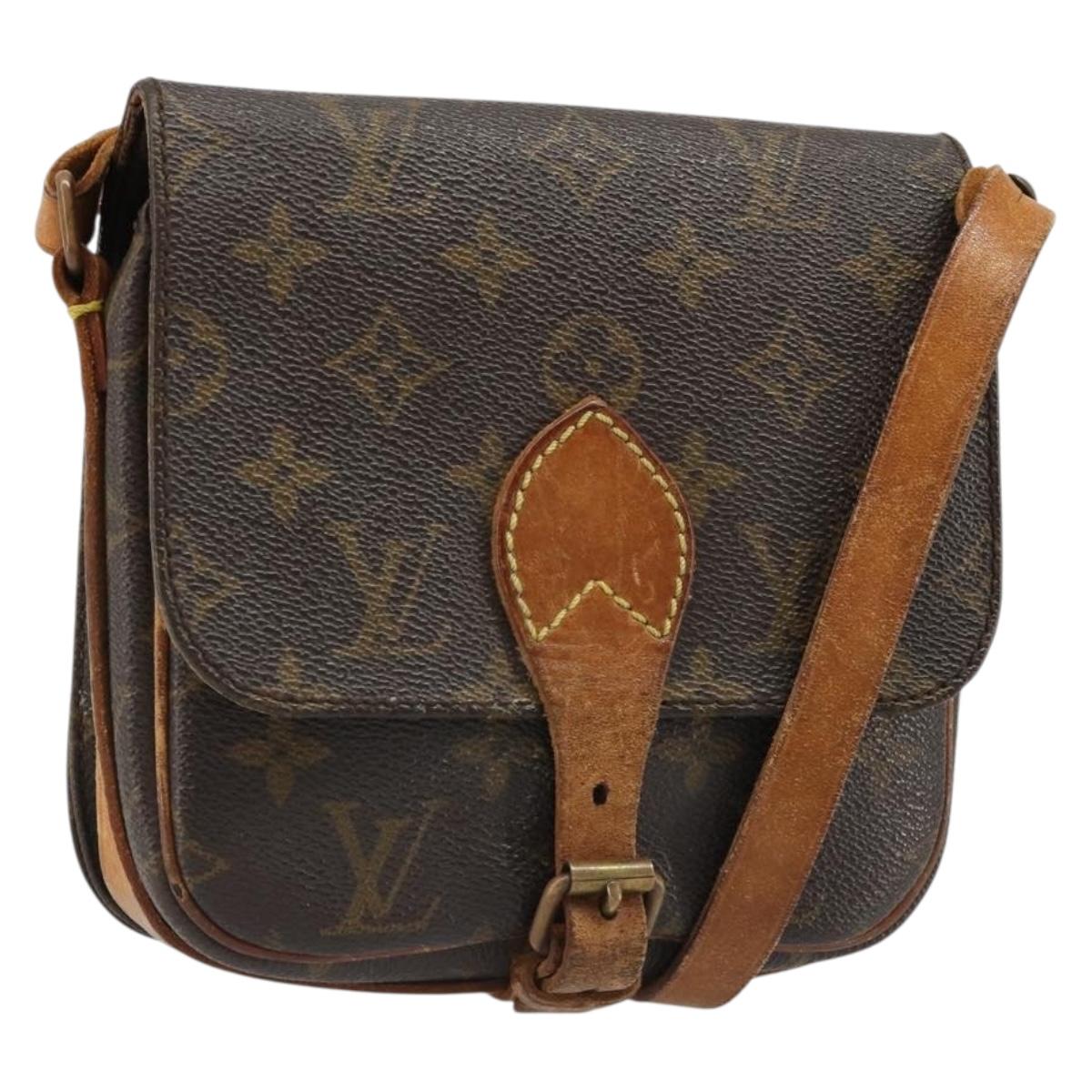 LOUIS VUITTON Monogram Cartouchiere PM Shoulder Bag M51254 LV Auth 187007