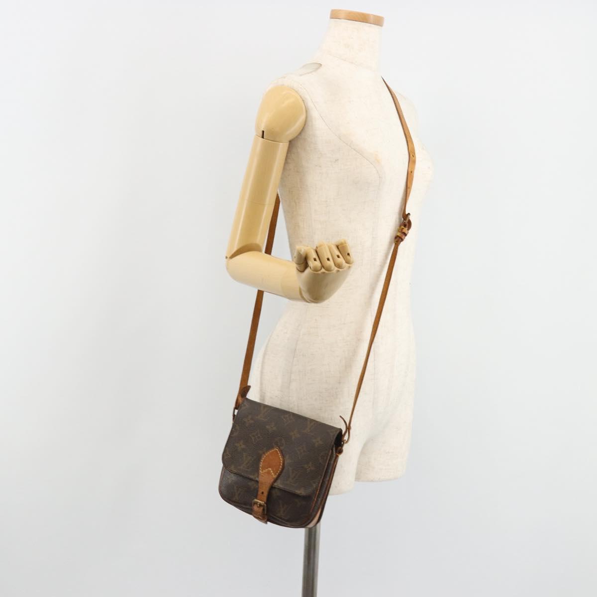 LOUIS VUITTON Monogram Cartouchiere PM Shoulder Bag M51254 LV Auth 187007