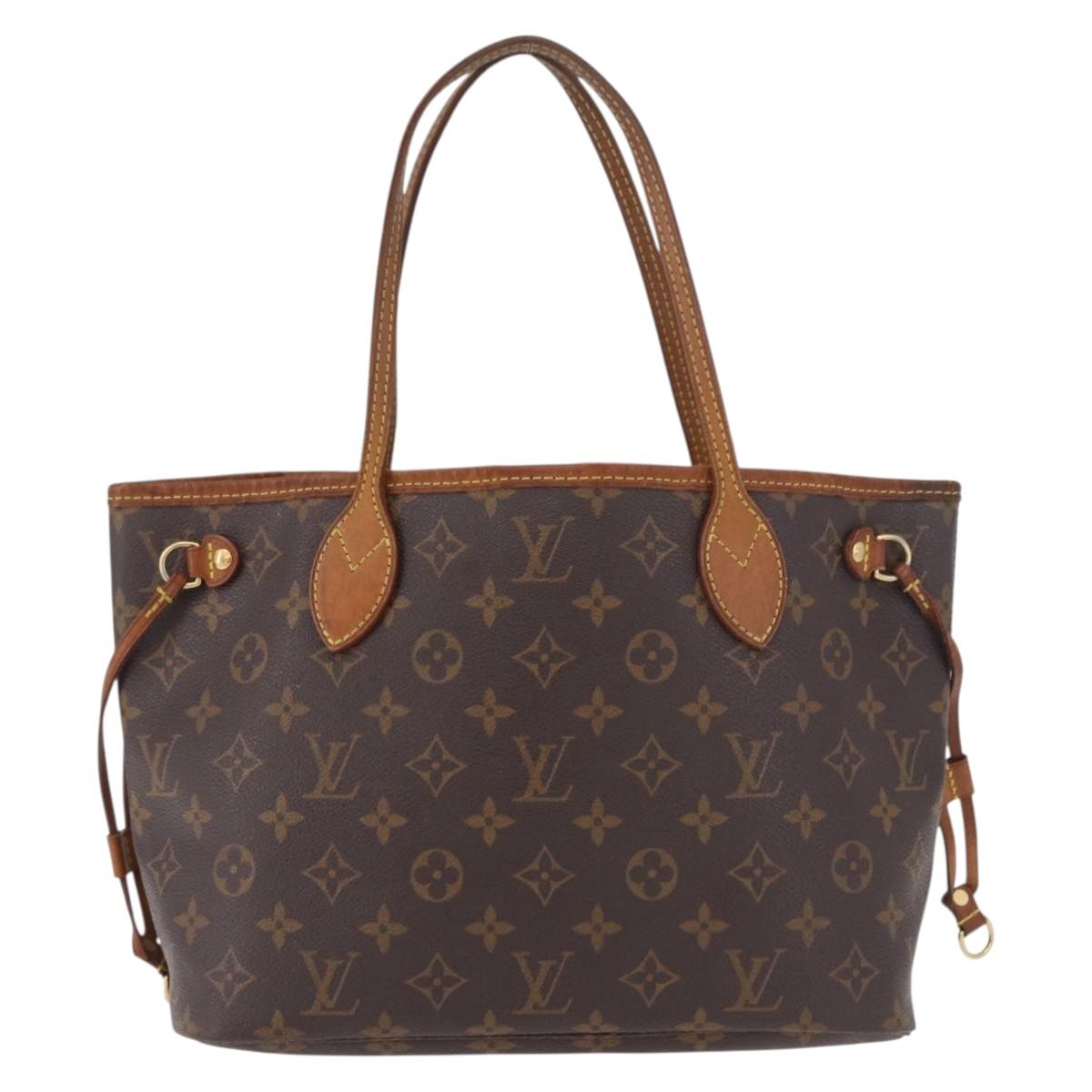 LOUIS VUITTON Monogram Neverfull PM Tote Bag M40155 LV Auth 187011