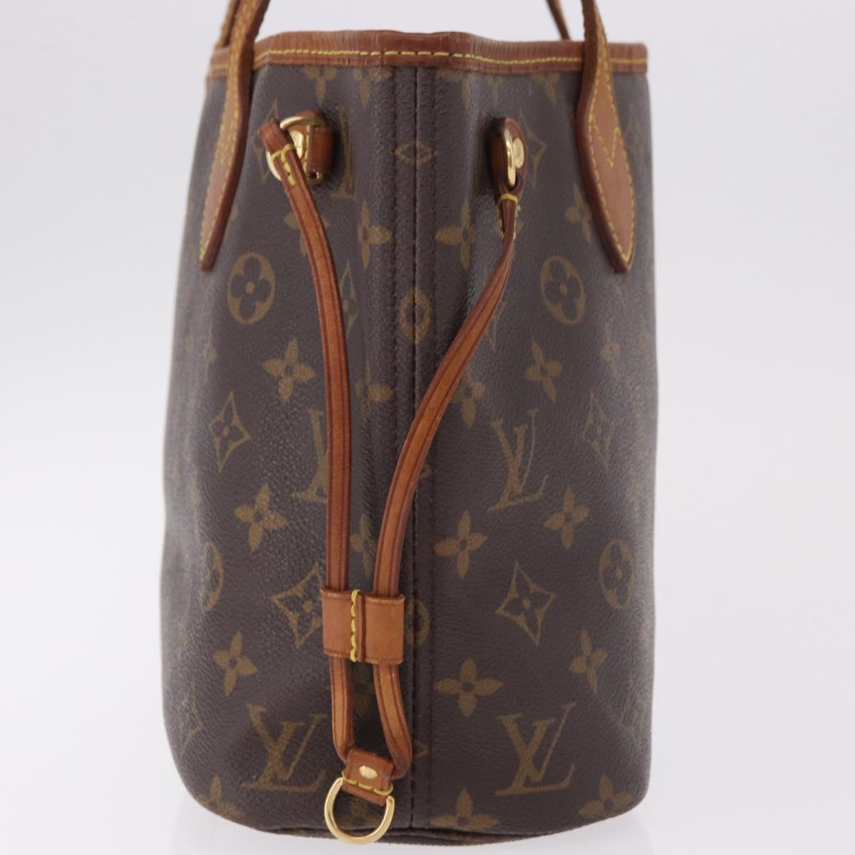 LOUIS VUITTON Monogram Neverfull PM Tote Bag M40155 LV Auth 187011